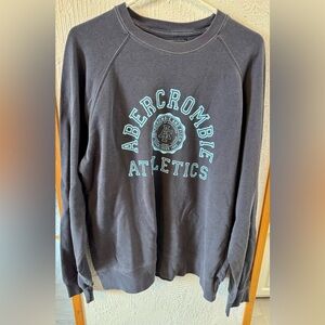 Abercrombie & Fitch Black Sweatshirt with Blue Logo